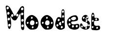 Moodest font