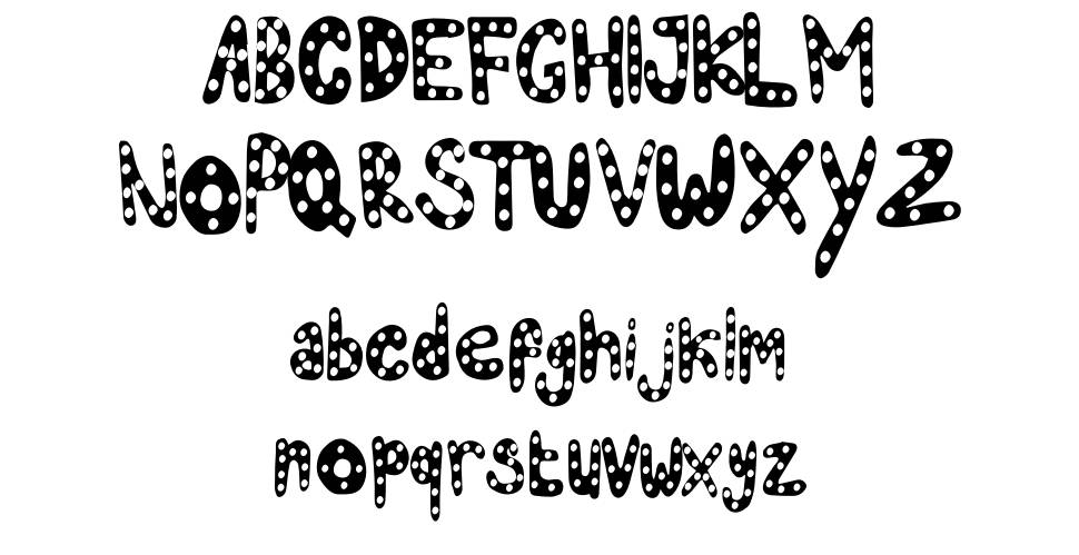Moodest 字形 标本