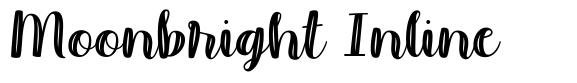 Moonbright Inline písmo