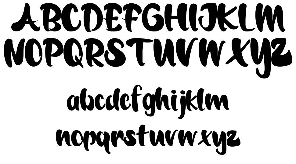 Moonliona font Örnekler