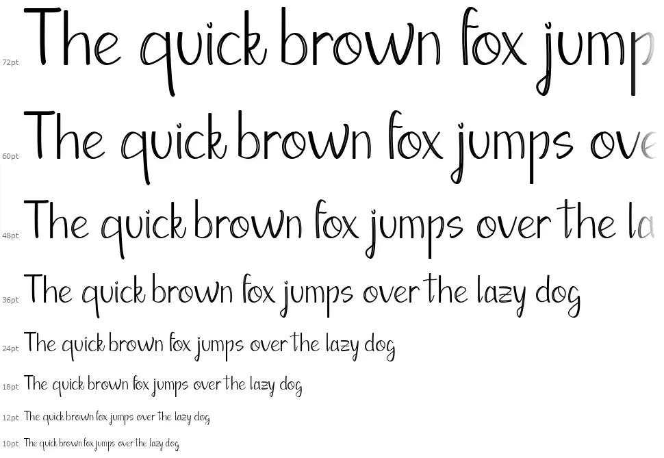 Moontea Familyfont waterfall