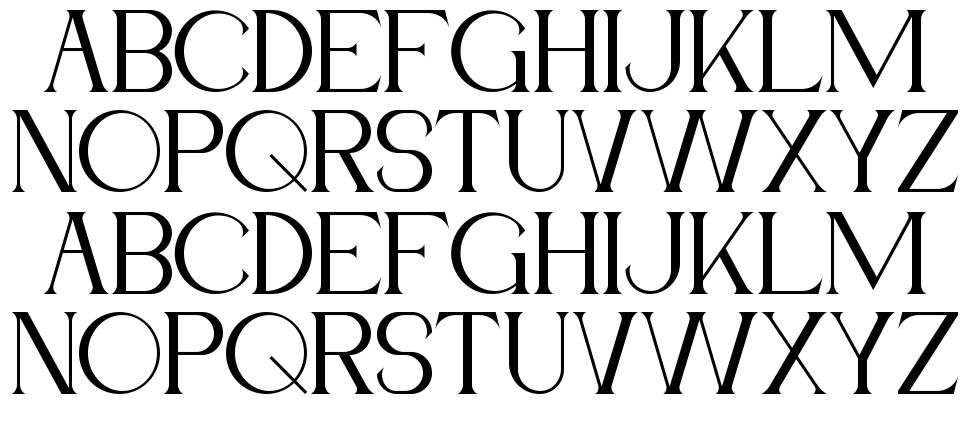 Moorhen font specimens