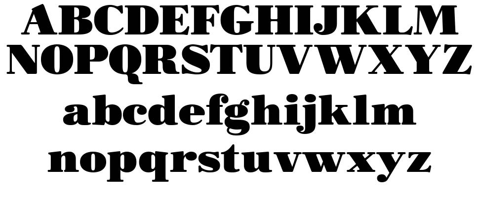 Morbodoni font specimens