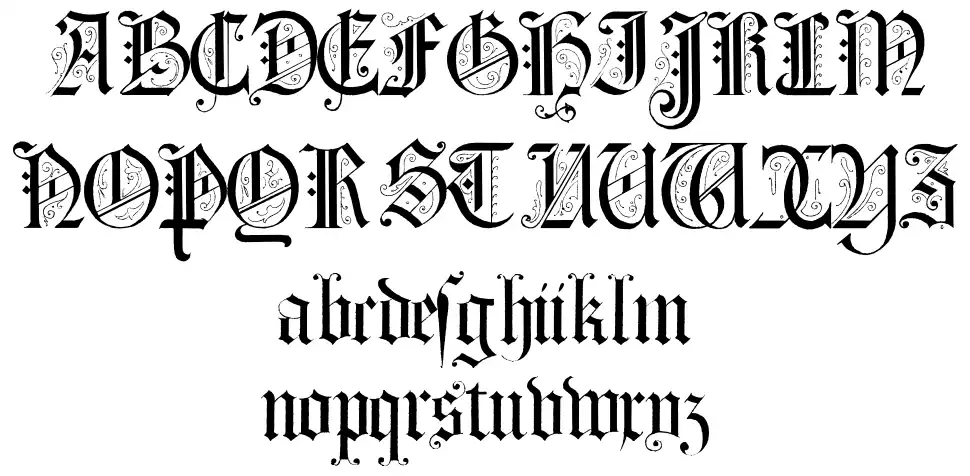 Morcrepito font specimens