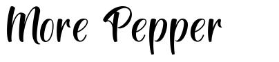 More Pepper font