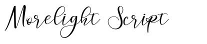 Morelight Script шрифт