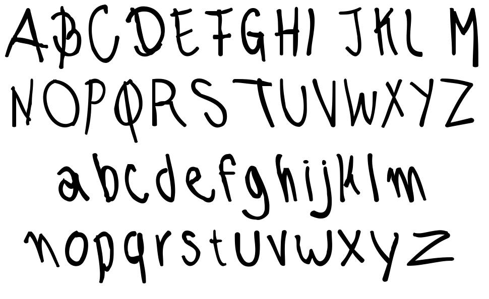 Morena font specimens