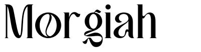 Morgiah шрифт