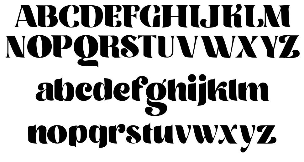 Moringa Serif 字形 标本