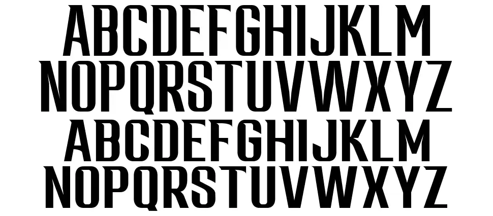 Moringtonfont specimens