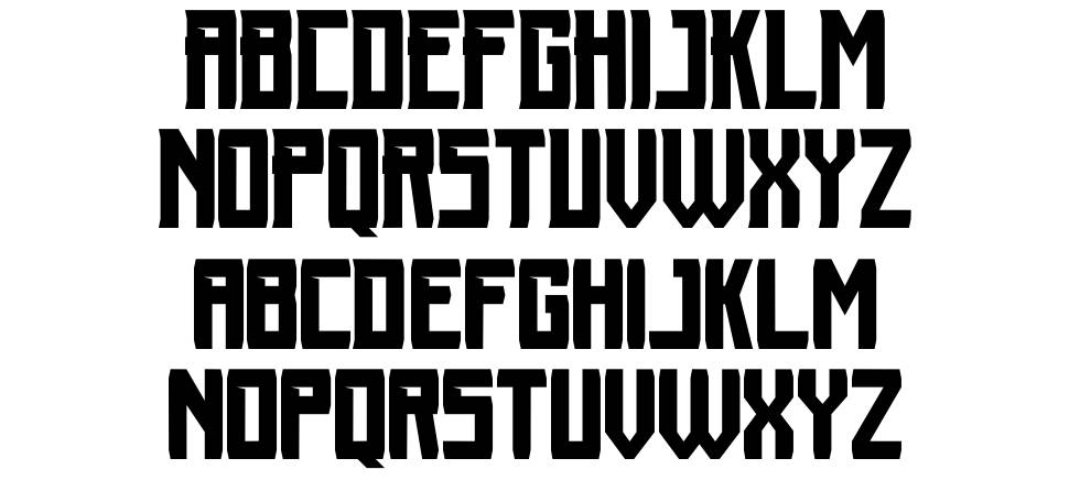 Moronick font specimens