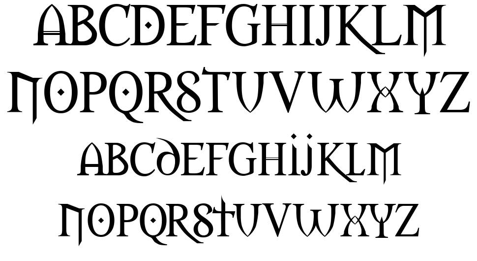 Morpheus 字形 标本