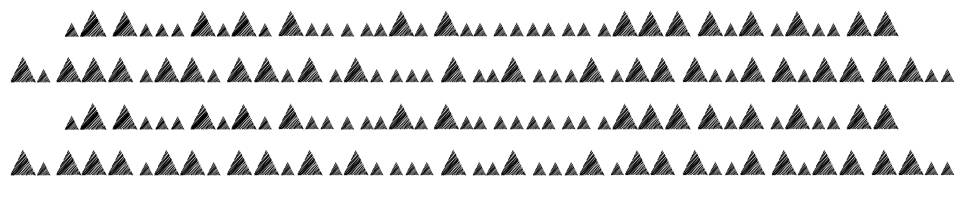 Morse Mountain Code font specimens