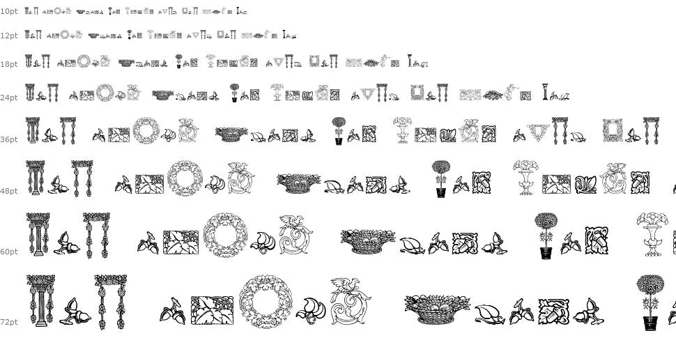Mortised Ornaments Free Two font Şelale