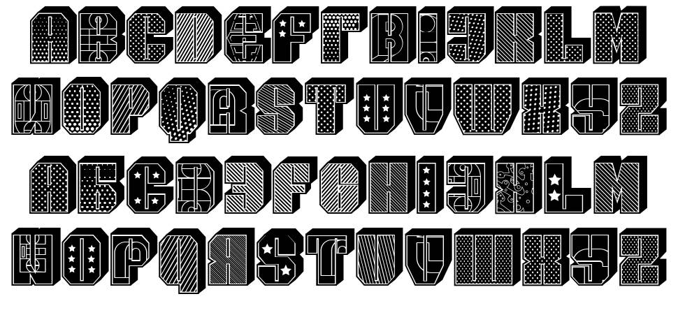 Moscowian Party font specimens