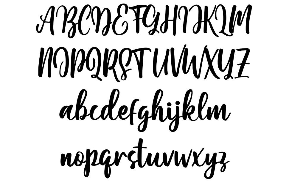 Moshinta font Örnekler