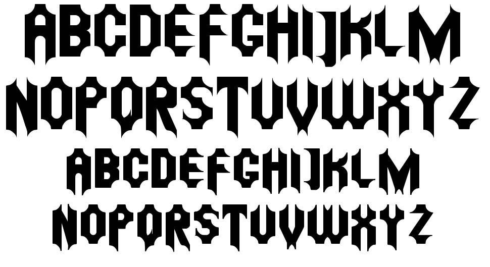 Mostera St font specimens