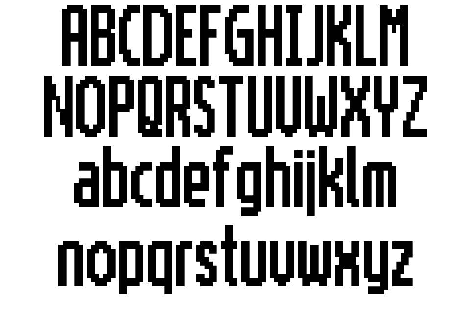 Motorola ScreenType font specimens