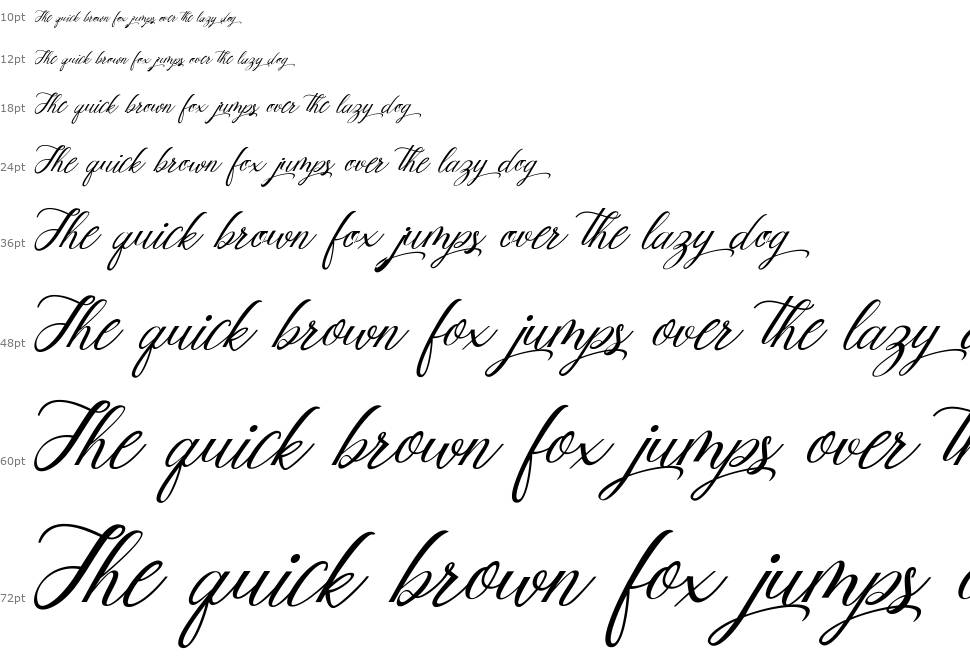 Mottingham Elegant Calligraphy шрифт Водопад