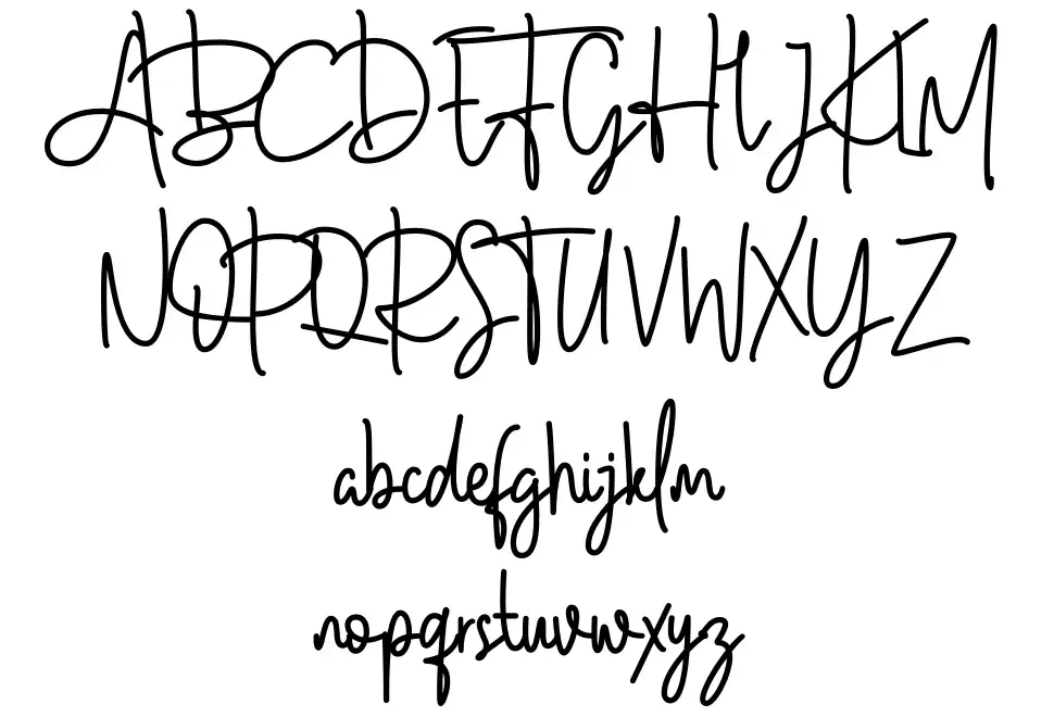 Mowgli Script font Örnekler