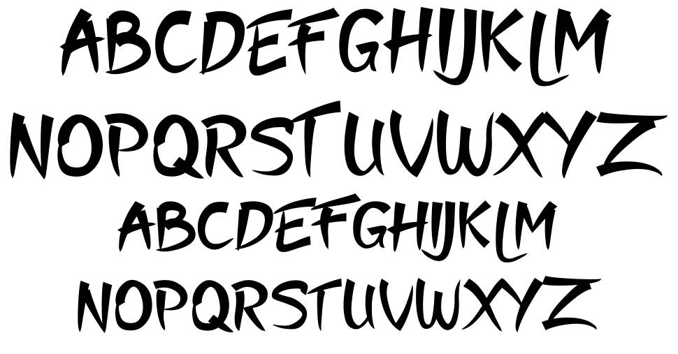 Moyko font Örnekler