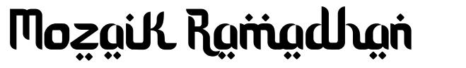 Mozaik Ramadhan font