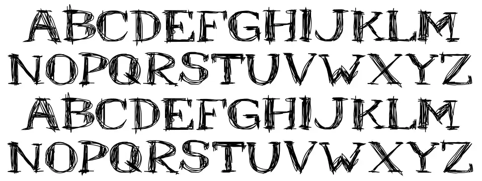 Mr. B font specimens