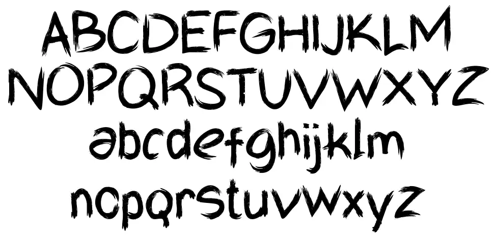Mr Blackyfont specimens