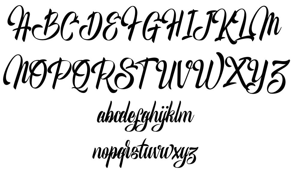 Mr Scripton font specimens