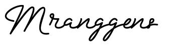 Mranggens шрифт