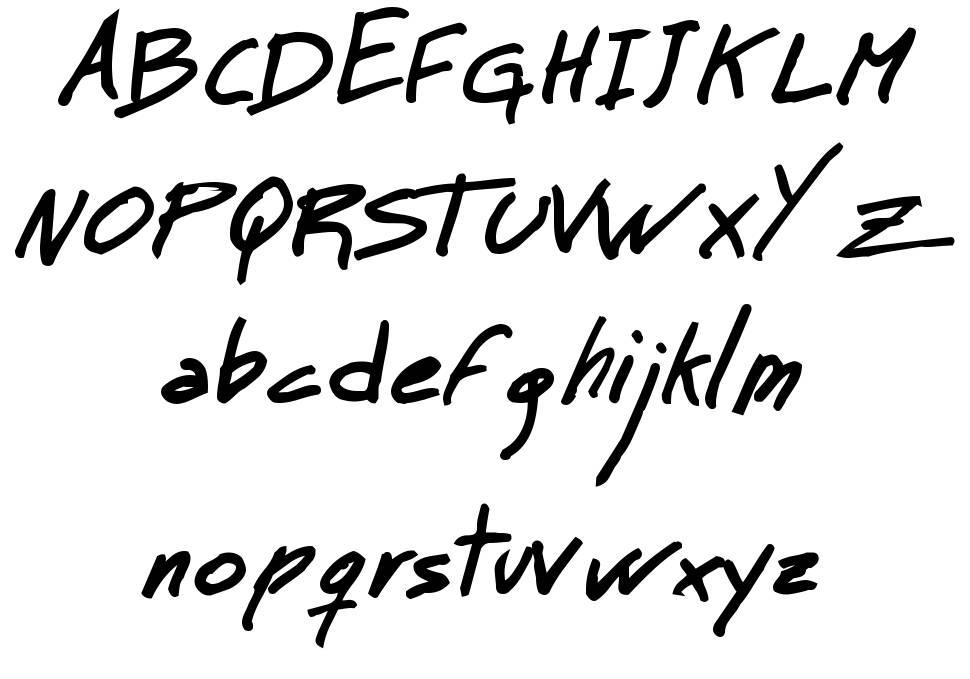 MT Matto Script font specimens