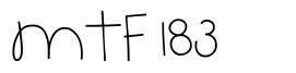MTF 183 шрифт