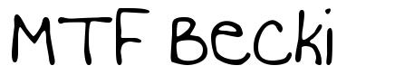 MTF Becki шрифт