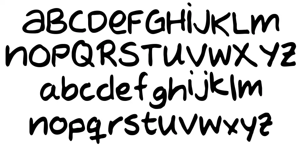MTF Evas Handfont specimens