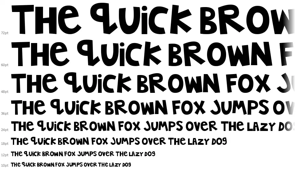 MTF Jumpin' Jack font Waterfall