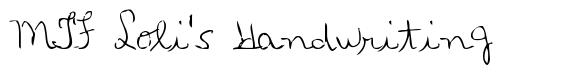 MTF Loli's Handwriting шрифт
