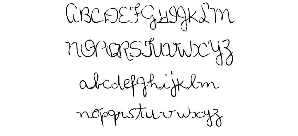 MTF Loli's Handwriting font specimens