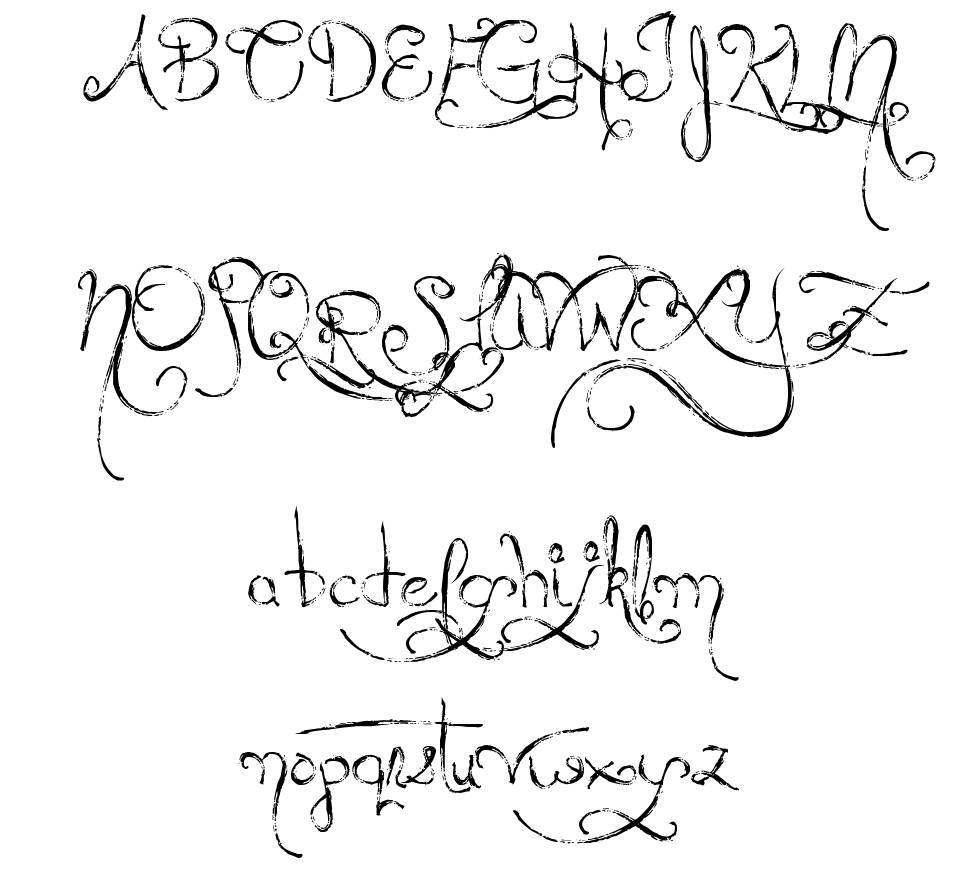 MTF Queen Of Sketchyland písmo Exempláře