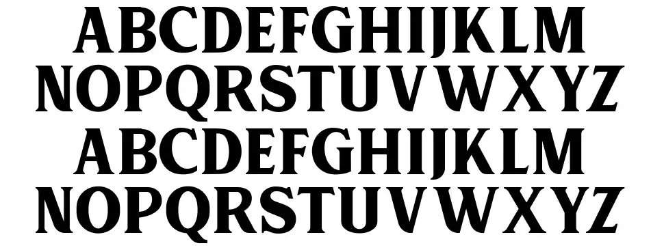 Muara font specimens