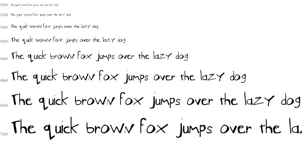 Much Funky font Waterfall
