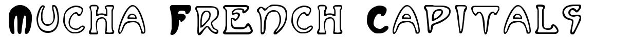 Mucha French Capitals font