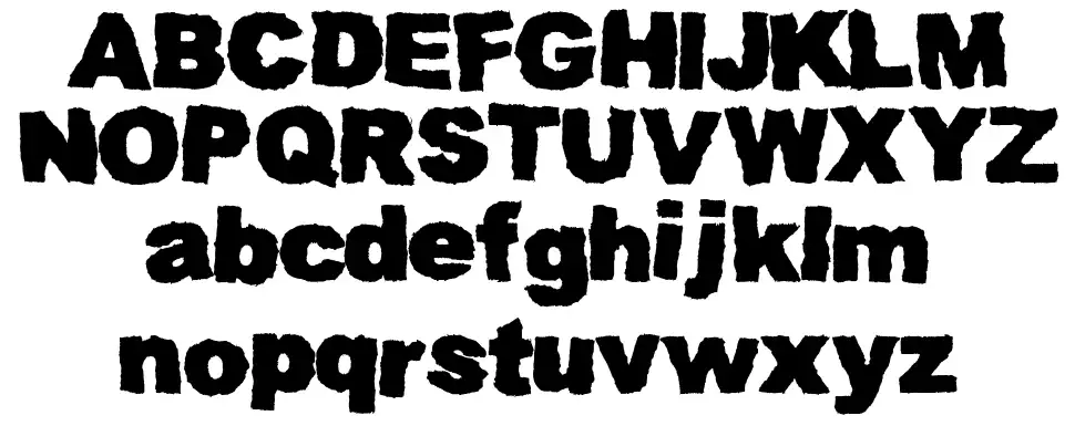 Muddy Tractorfont specimens