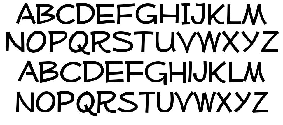 Mufferaw font specimens