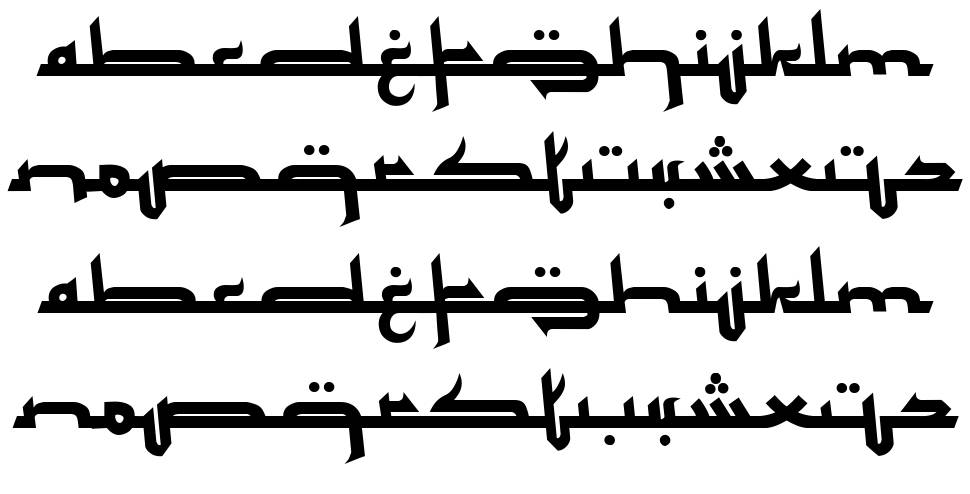 Mukadimah 字形