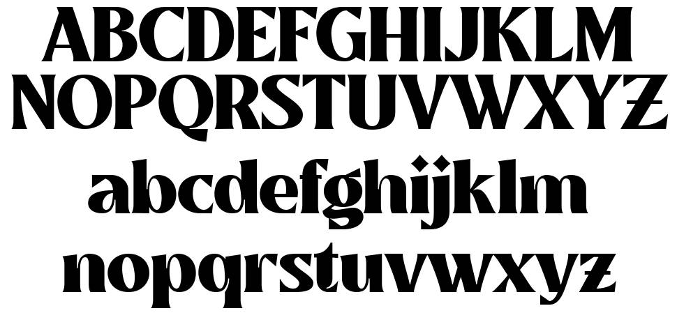 Mullingar font specimens
