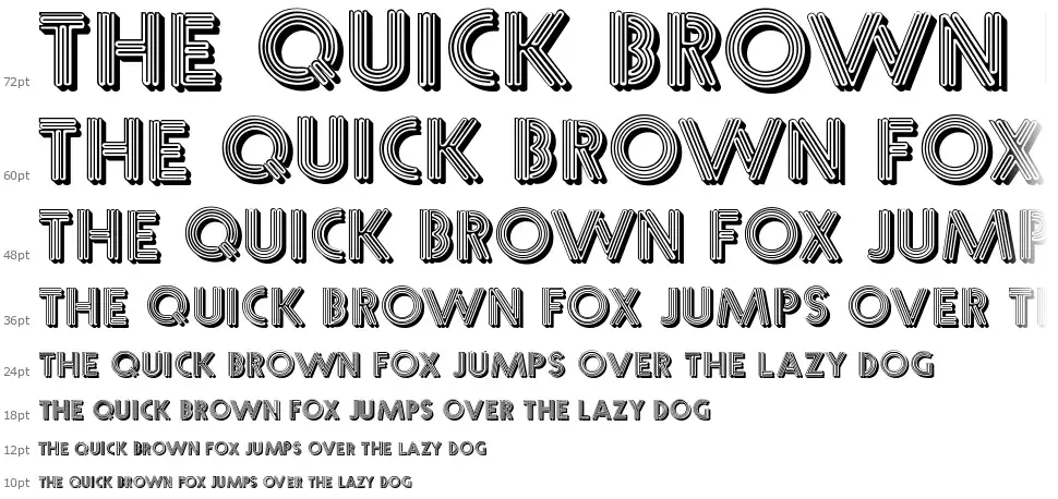 Multistrokes font Waterfall