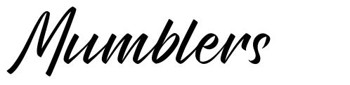 Mumblers шрифт