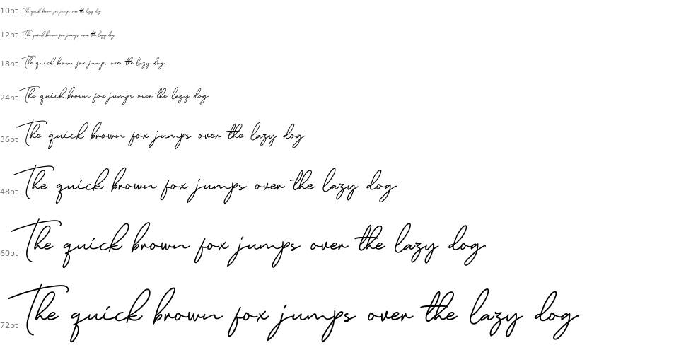 Murphy Script шрифт Водопад