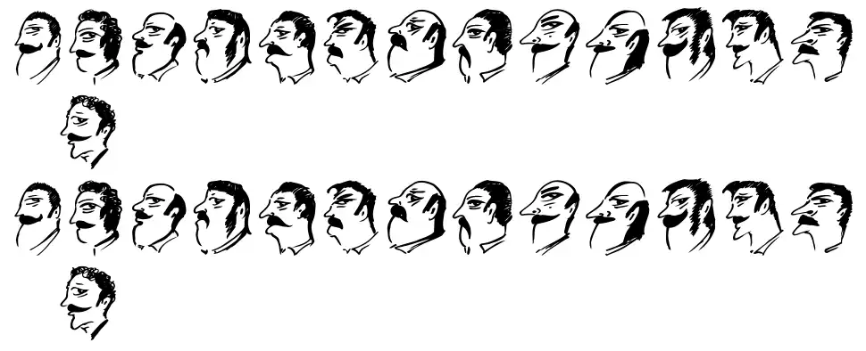 Mustachosfont specimens