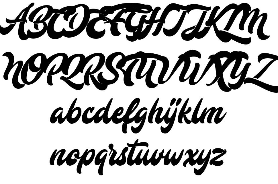 Mustardo font specimens